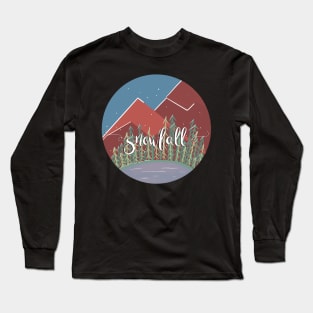 Snowfall / Nature Camping Trip Long Sleeve T-Shirt